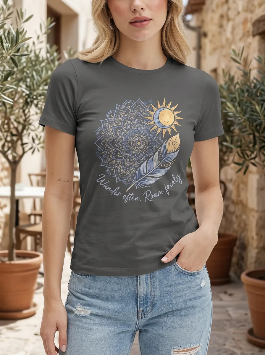 Boho Wanderer Mandala T-Shirt