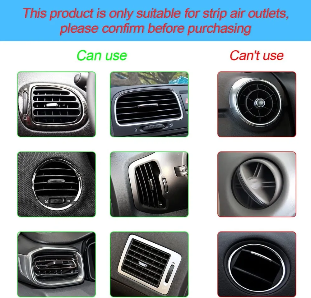 Car Air Vent Trim Strip Set