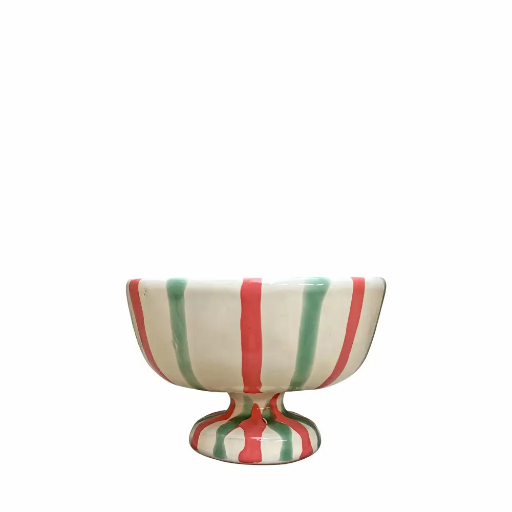 Hand-Painted Ceramic Dessert Cup