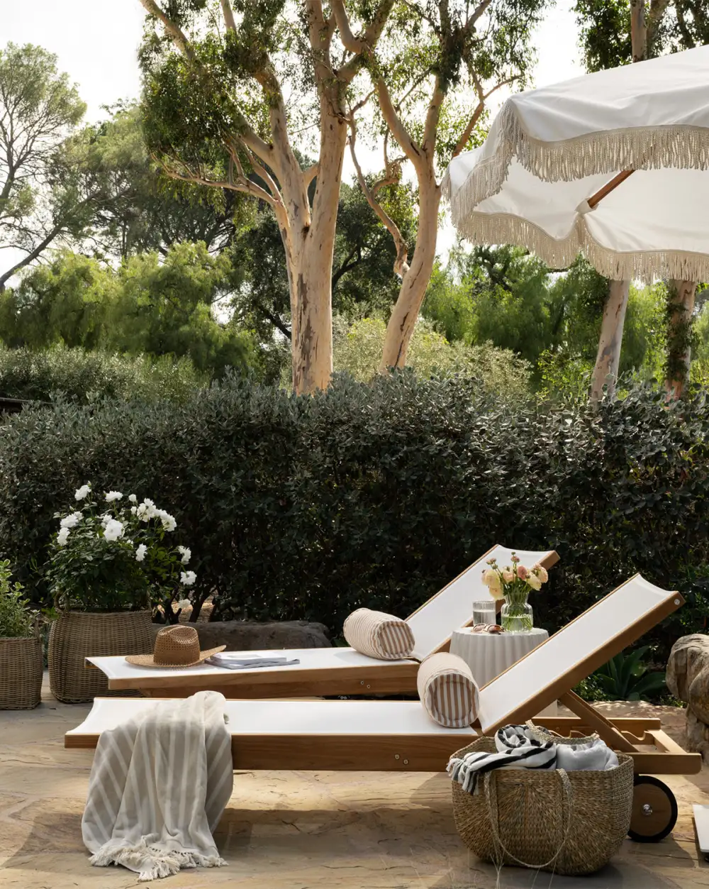 Teak Outdoor Chaise