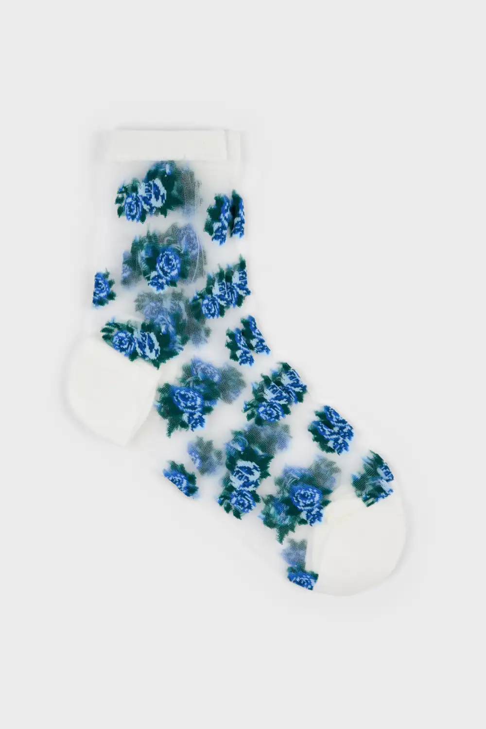 Classic Rose Floral Sheer Socks