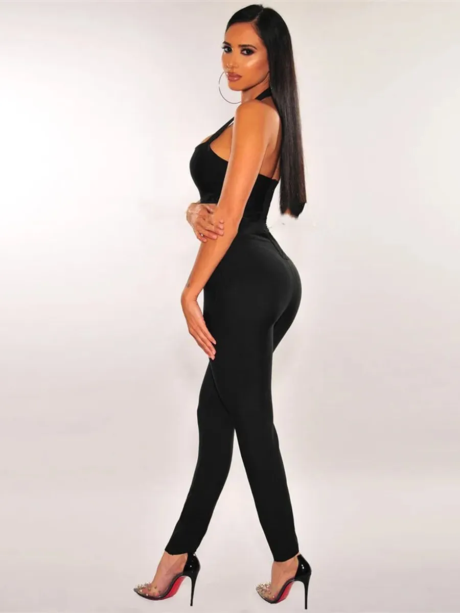 Vanessa Elegant Halter Jumpsuit