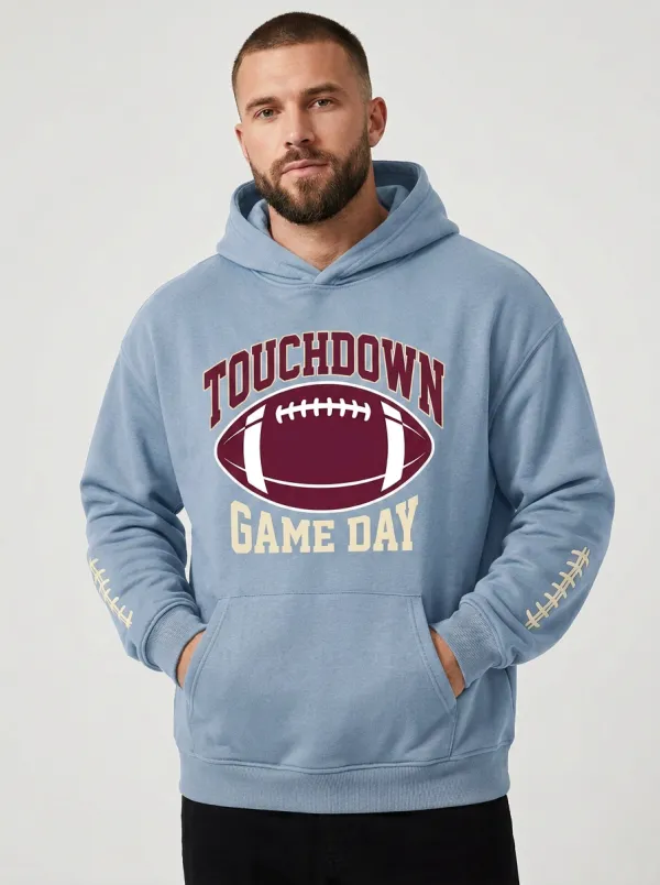Men's American Football Touchdown Game Day Hoodie