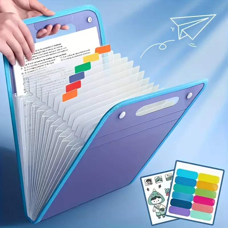 Contrast Color Expanding File Folder