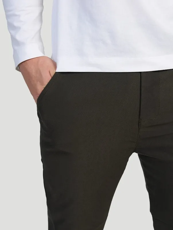 Black Olive Stretch Pants