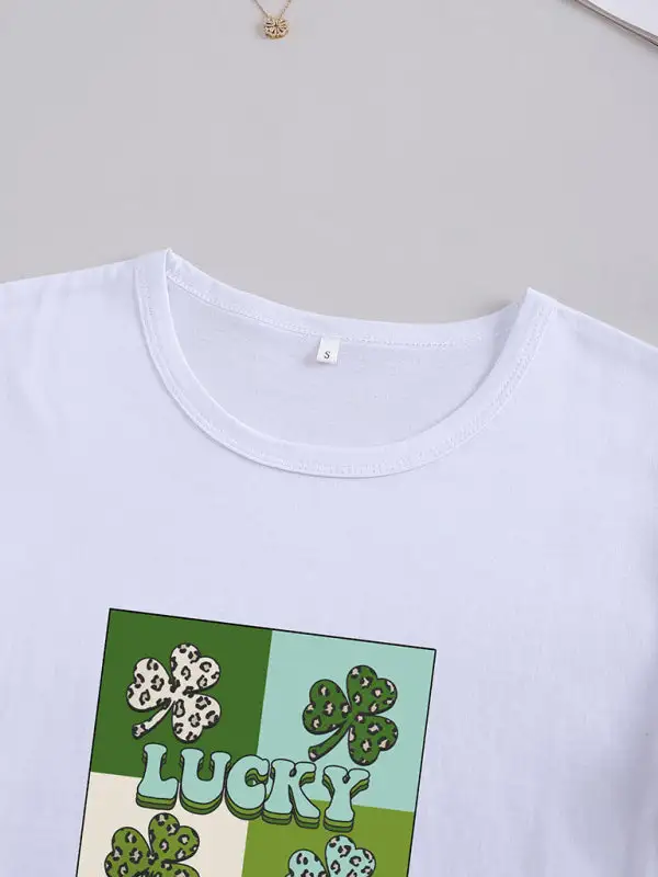 Laid-Back Round-Neck Collared Short-Sleeve Knit T-Shirt