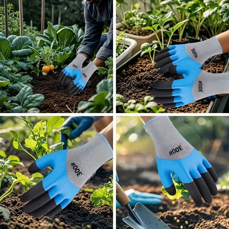 Non-Slip Rubber Coated Gloves