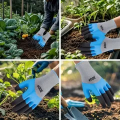 Non-Slip Rubber Coated Gloves