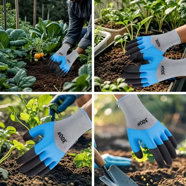Non-Slip Rubber Coated Gloves