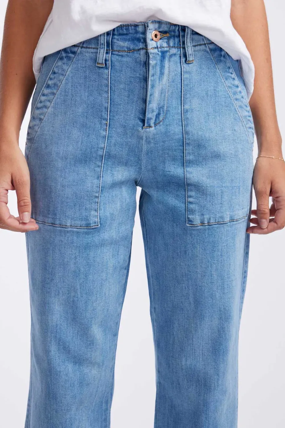 Retro Inspired Denim Jeans