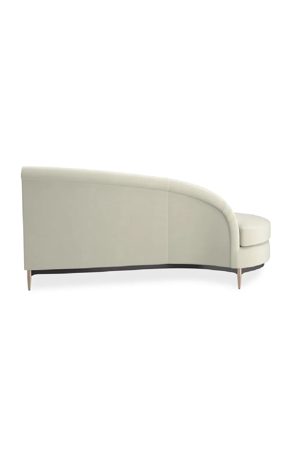Minimal Sectional Velvet Sectional Sofa