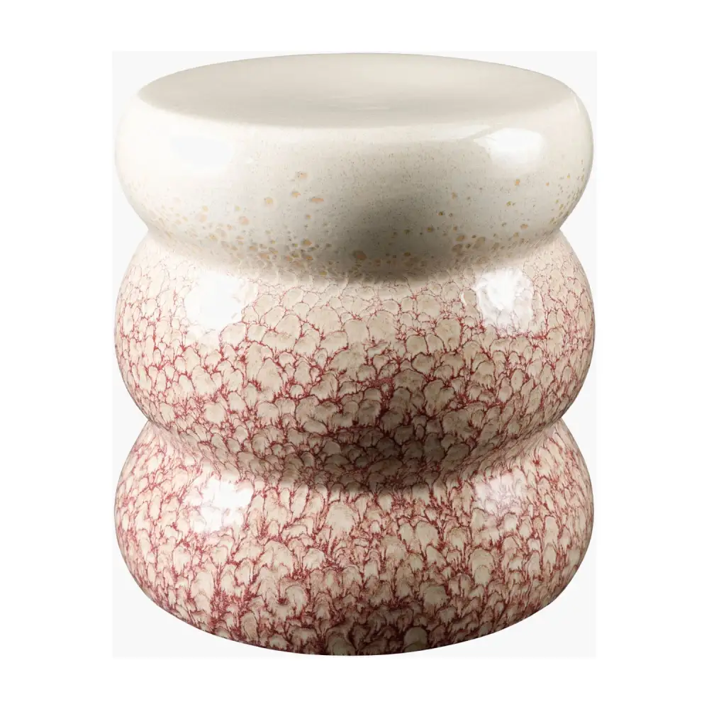 Crackle Glazed Ceramic Garden Stool