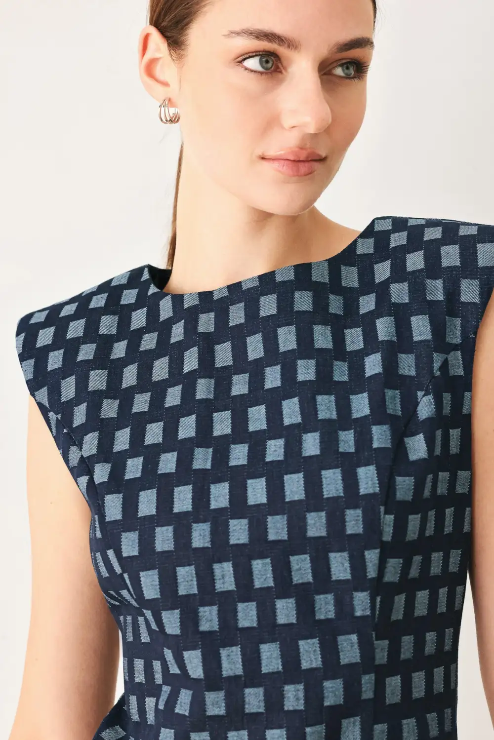 Classic Sleeveless Denim Mini Dress