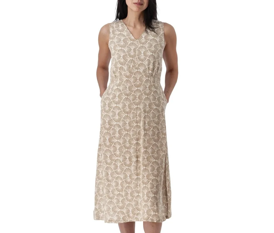 V-Neck Midi Dress