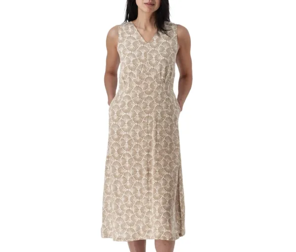 V-Neck Midi Dress