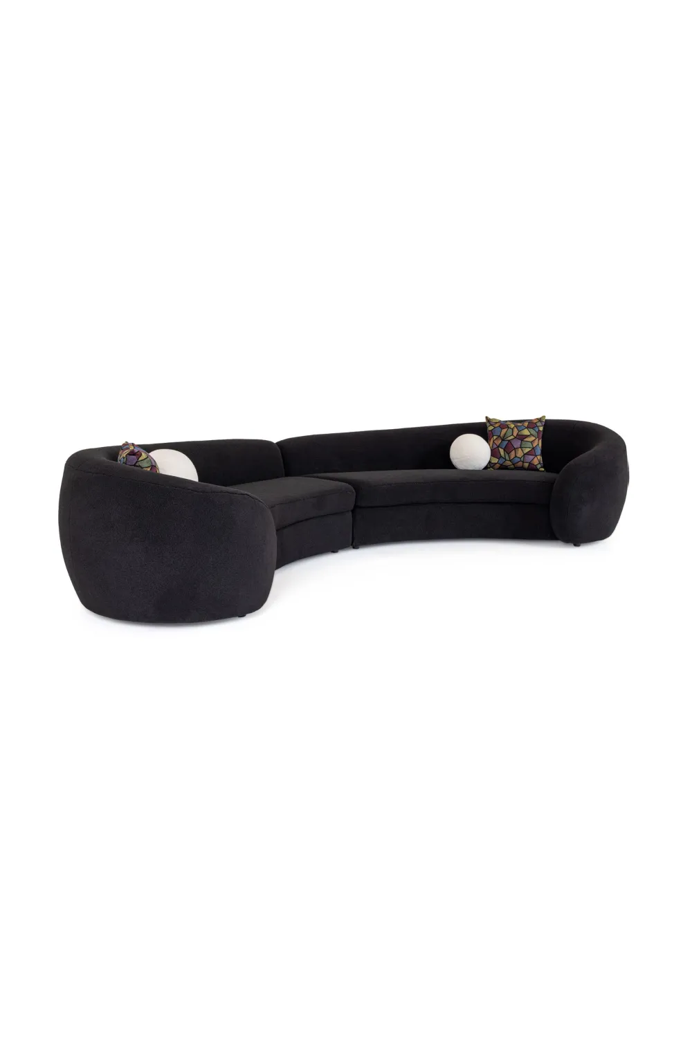 Structured Sectional Curved Sectional Sofa