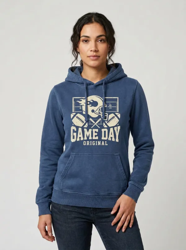 Women's American Football Game Day Helmet Printed Hoodie