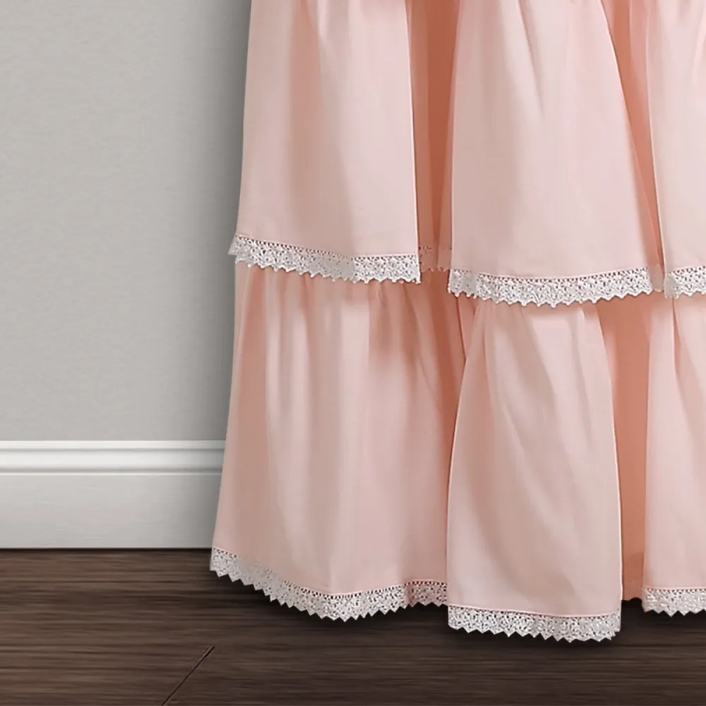 Rod Pocket Ruffle Curtain Panel