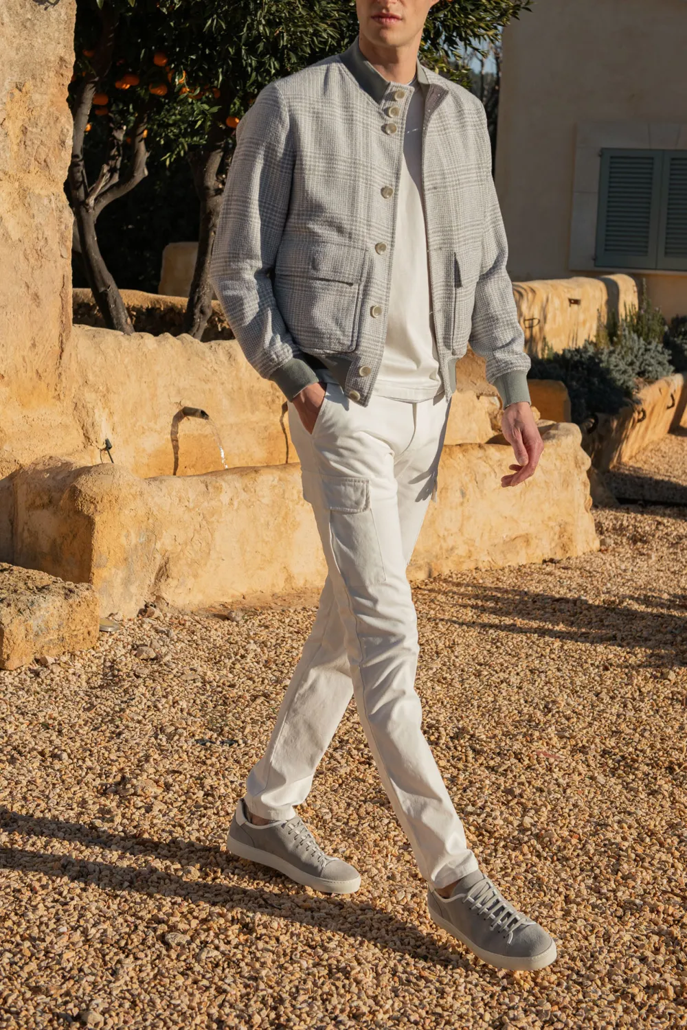 Light Grey Bomber Jacket