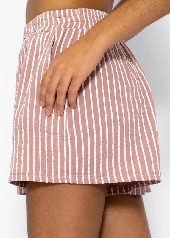 Pink Striped Clean Soft Shorts