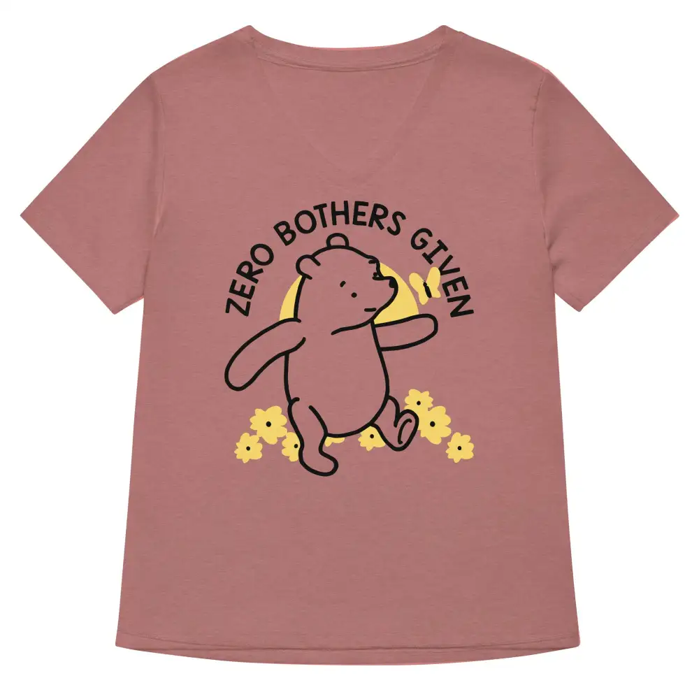 Bother Print V Neck Tee