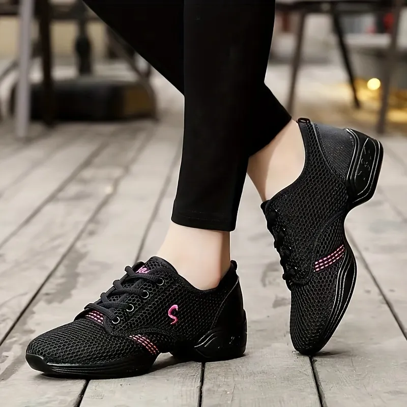 Platform Lace Up Mesh Sneakers