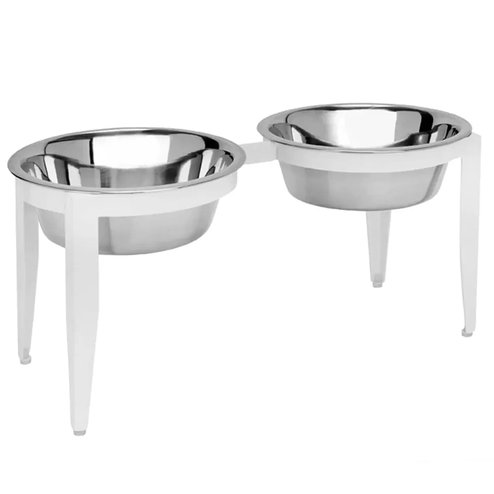 Modern Double Dog Bowl Feeder