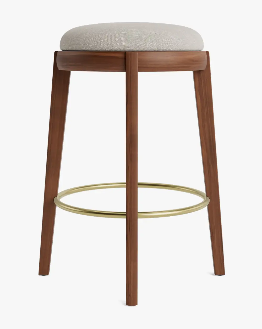 Modern Leather Counter Stool