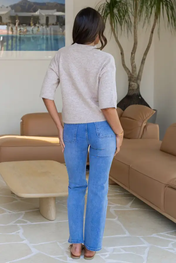 Textured Short Sleeve Cardigan