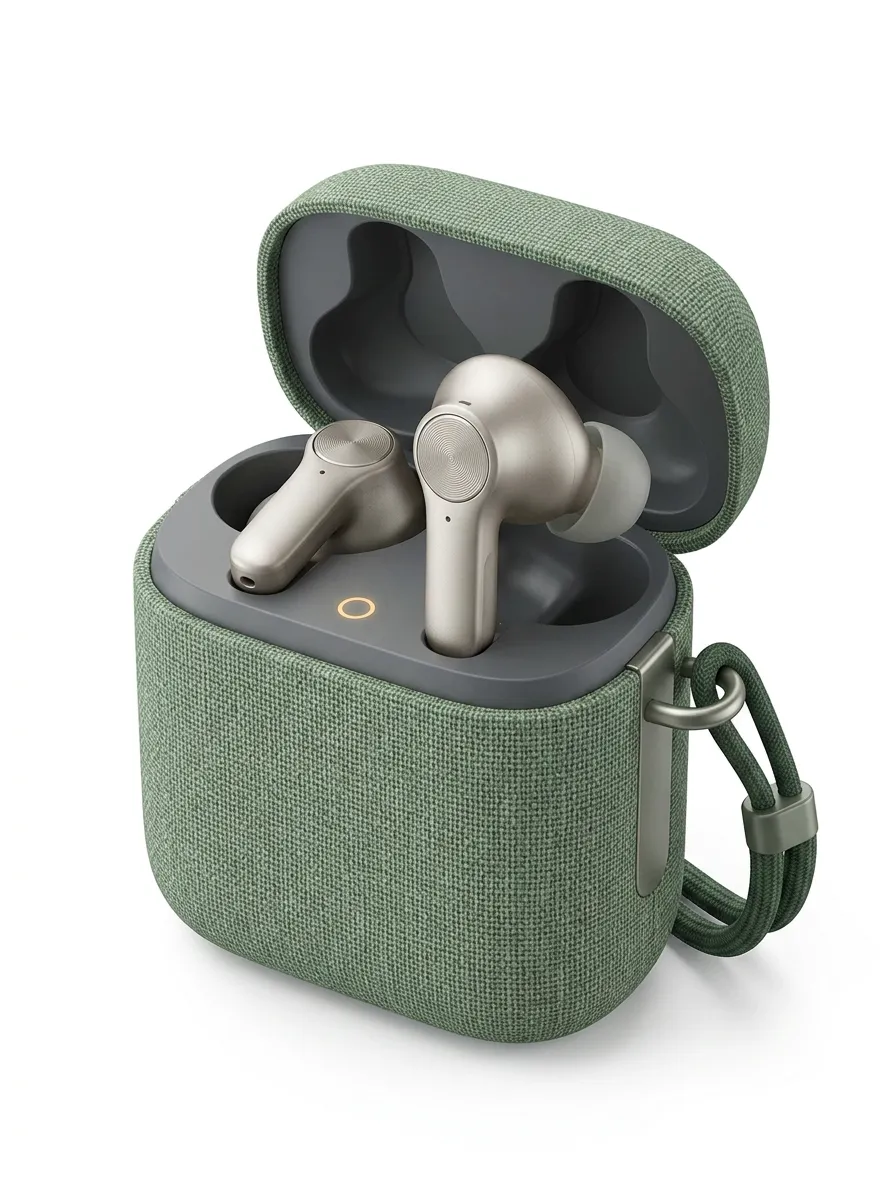Fabric Texture Wireless Earbuds