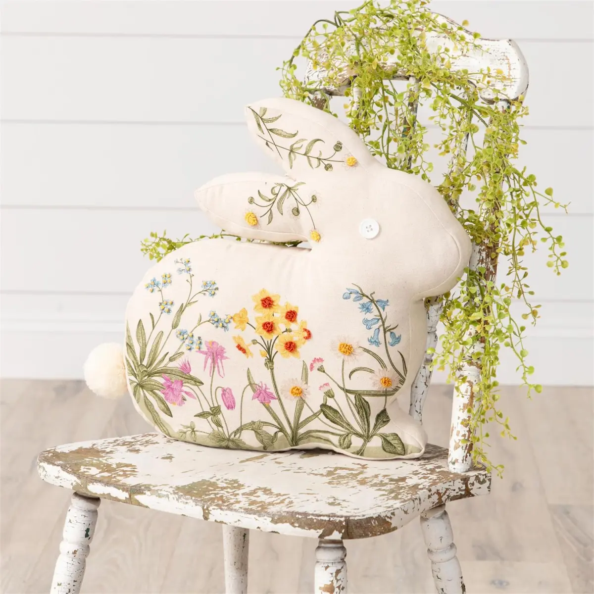 Artisan Embroidered Decorative Accent Pillow