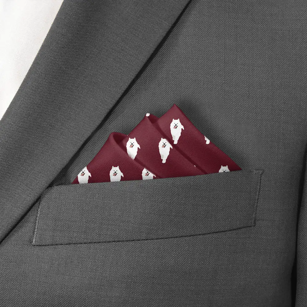 Understated Dapper Animal Motif Dog Motif Pocket Square