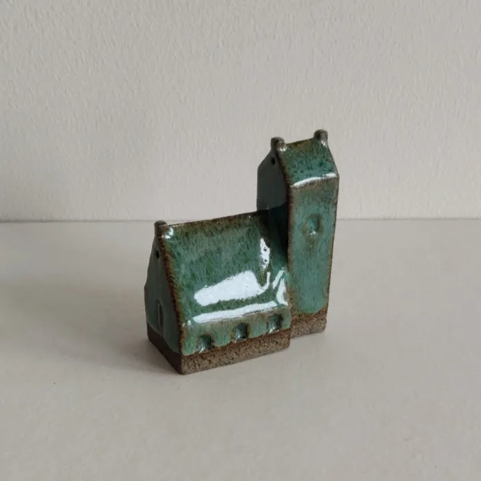 Handcrafted Ceramic Church Ornament