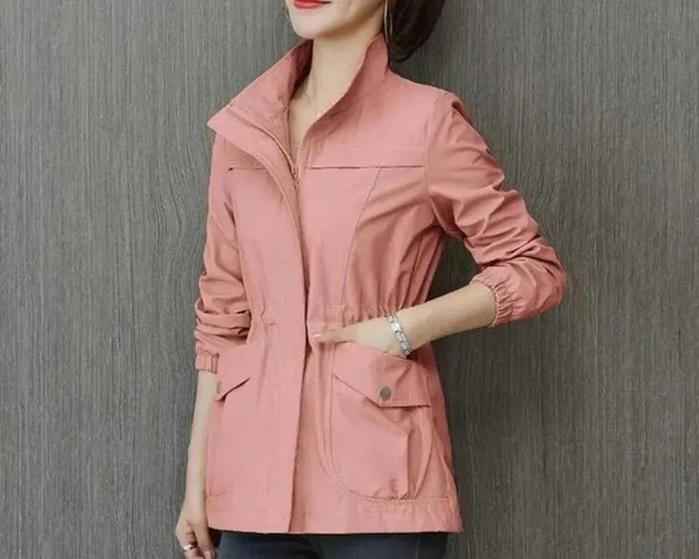 Relaxed Fit Waterproof Trench Coat