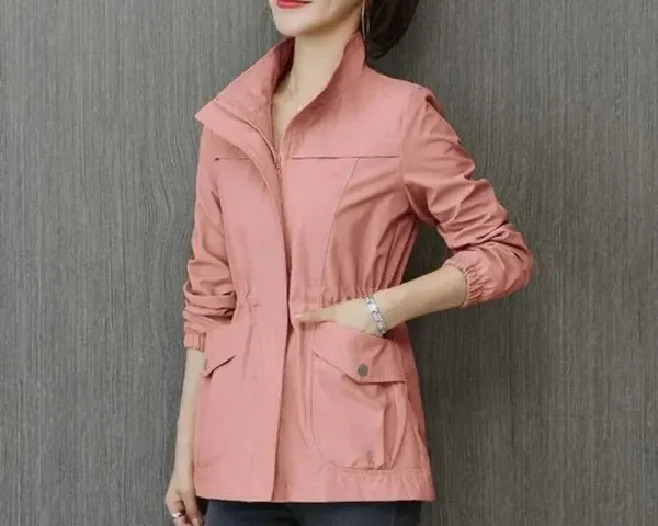 Relaxed Fit Waterproof Trench Coat