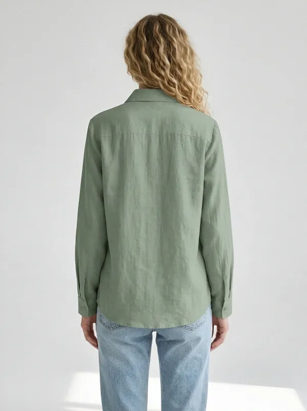 Botanical Soul Fern Casual Shirt Easy