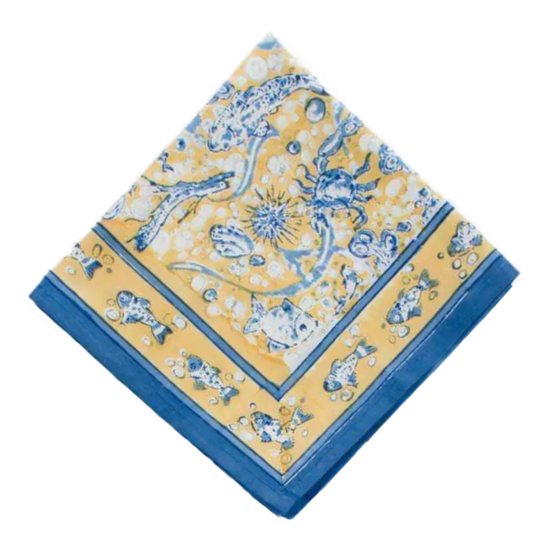 Refined Seascape Motif Napkin Set