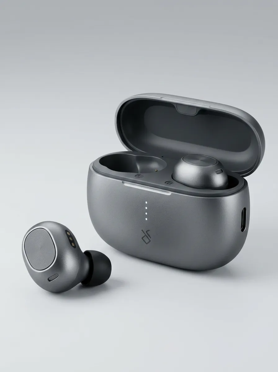 Portable Wireless Earbuds with Charging Case
