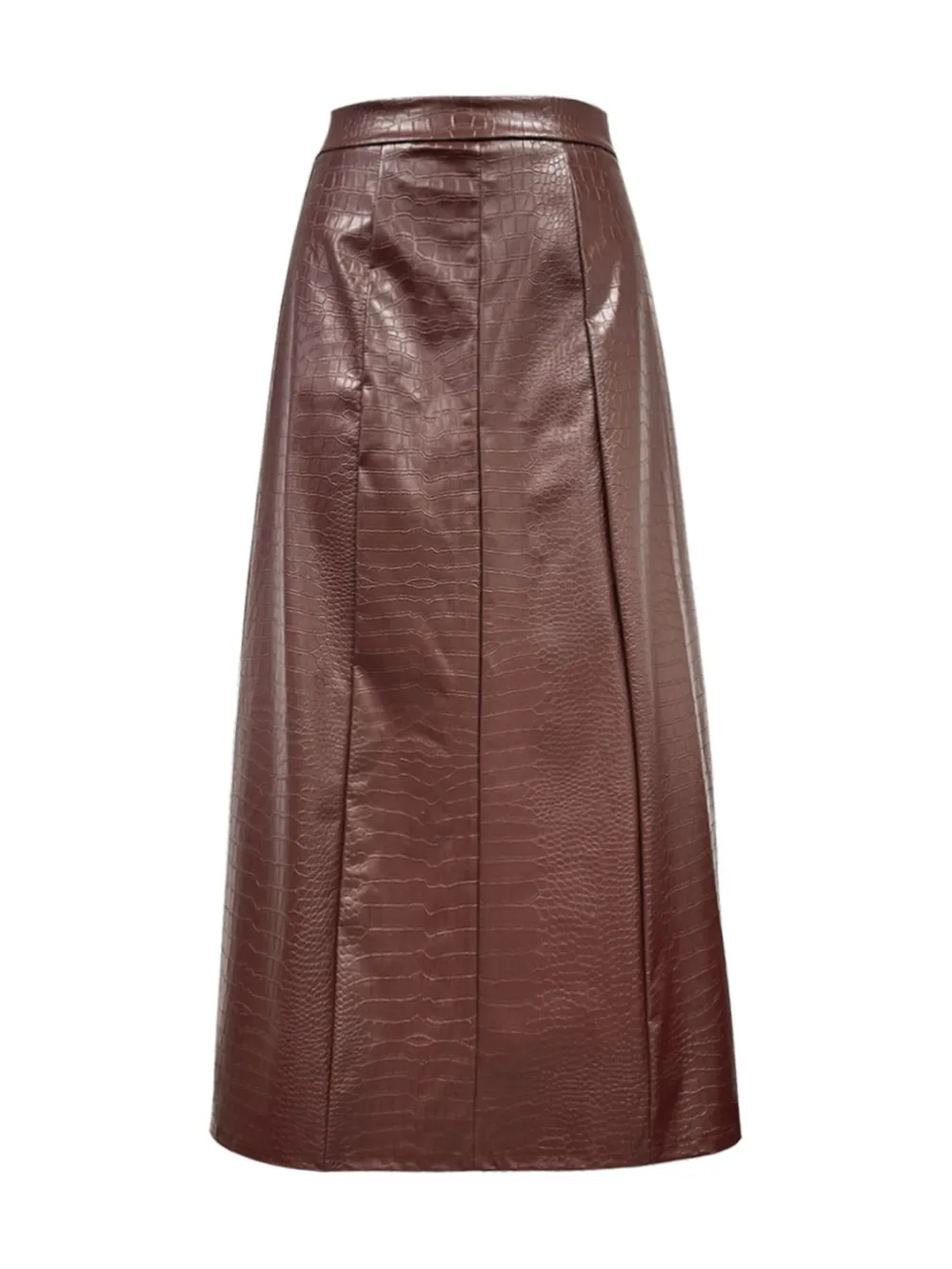 Polished Smooth Midi Skirt