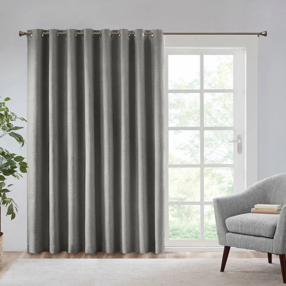 Blackout Polyester Grommet Contemporary Curtain Panel