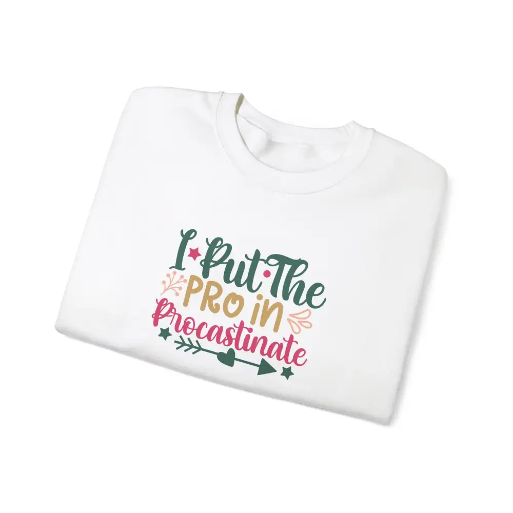 Procrastination Graphic Crewneck Sweatshirt