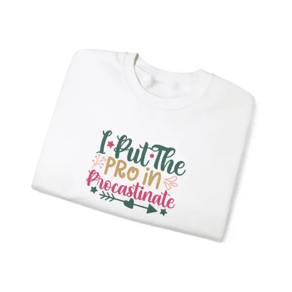 Procrastination Graphic Crewneck Sweatshirt