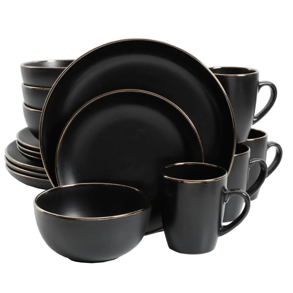 Stoneware Dinnerware Set Matte Glaze