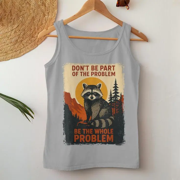 Raccoon Nature Wildlife Women Tank Top