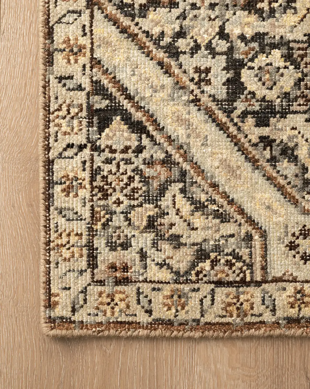 Medallion Hand-Knotted Wool Area Rug