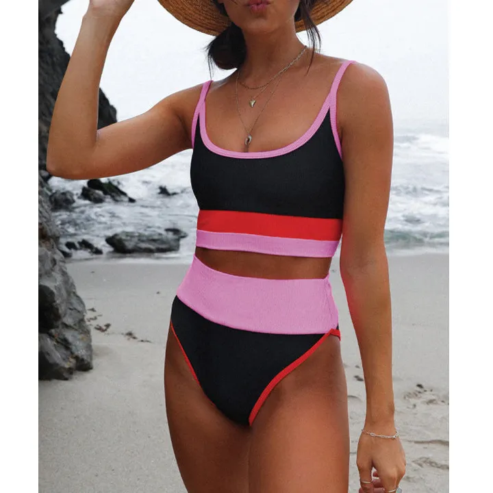 Women's Colorblock Swim Set