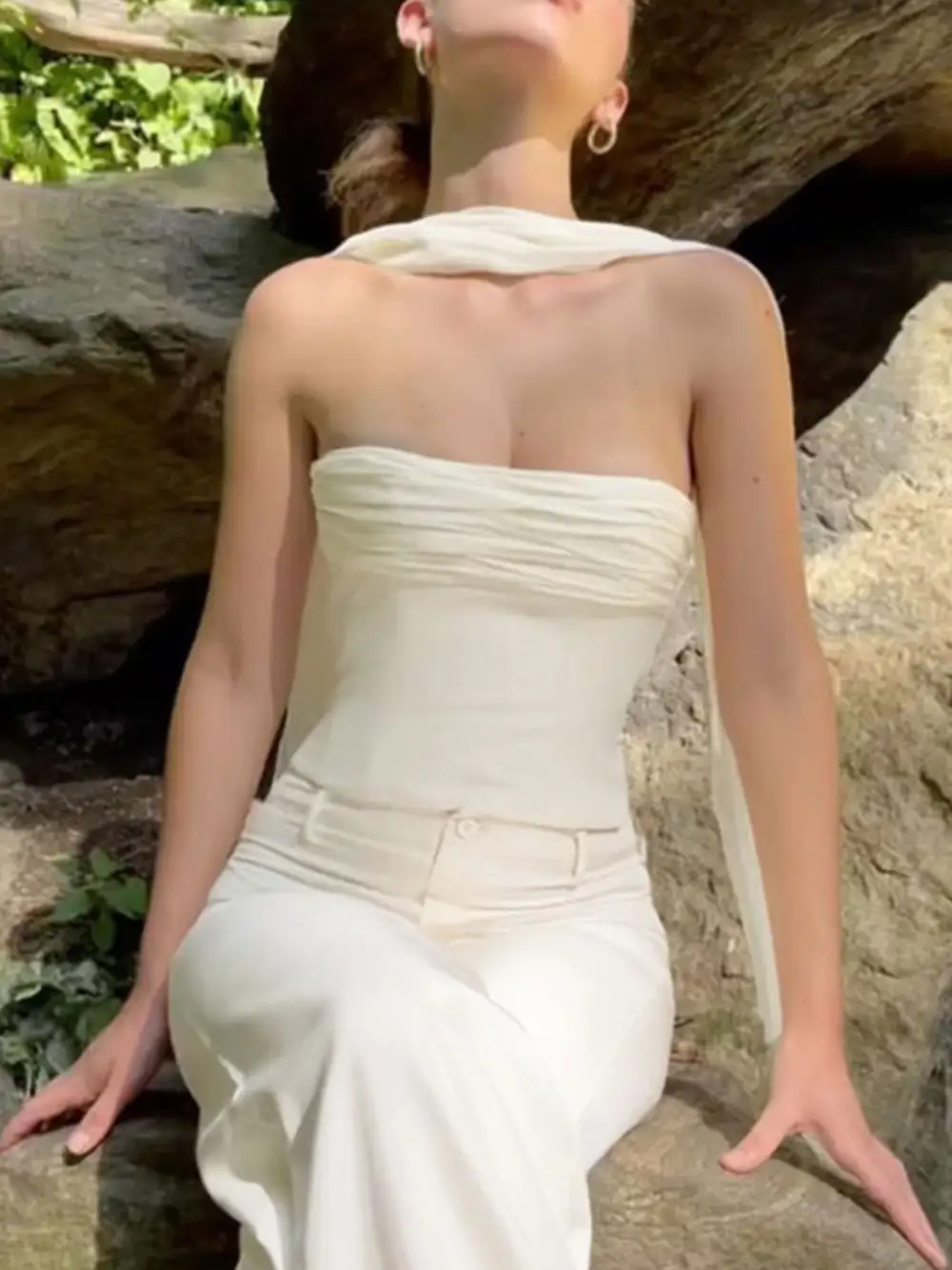 Ruched Tube Top