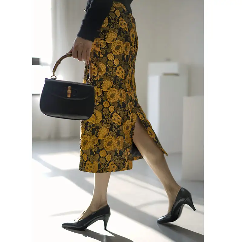 Polished Summer Everyday Casual Embroidered Skirt