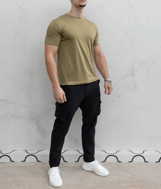 Khaki Green Clean Fit T-Shirt