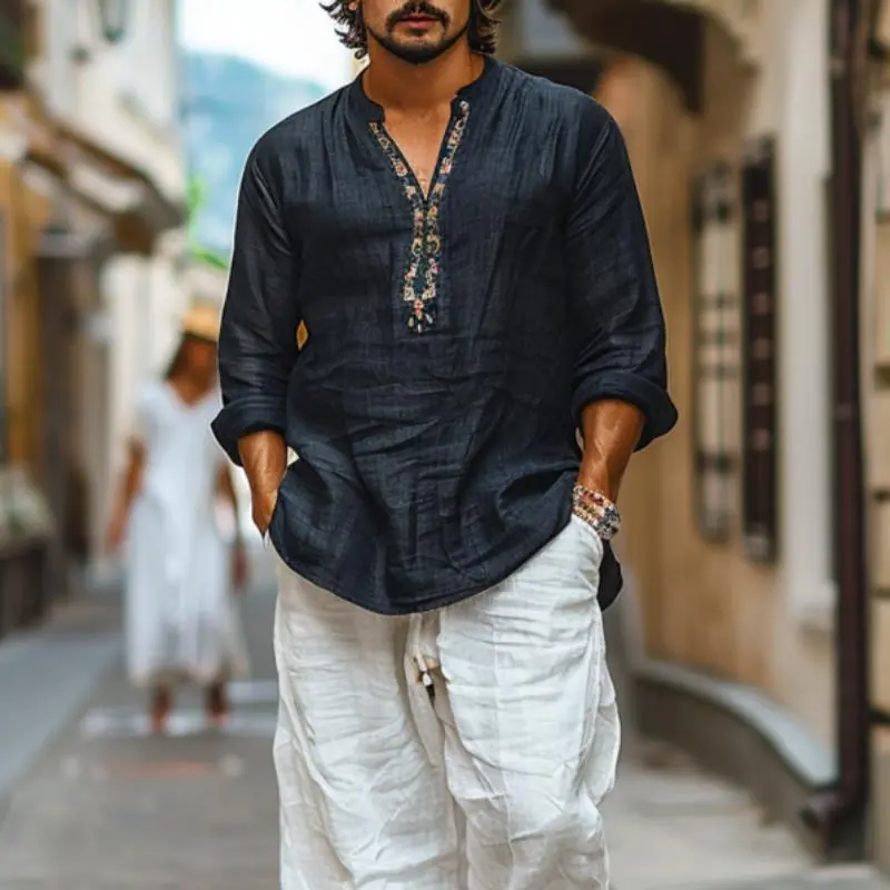 Printed Utility Pocket Shirt